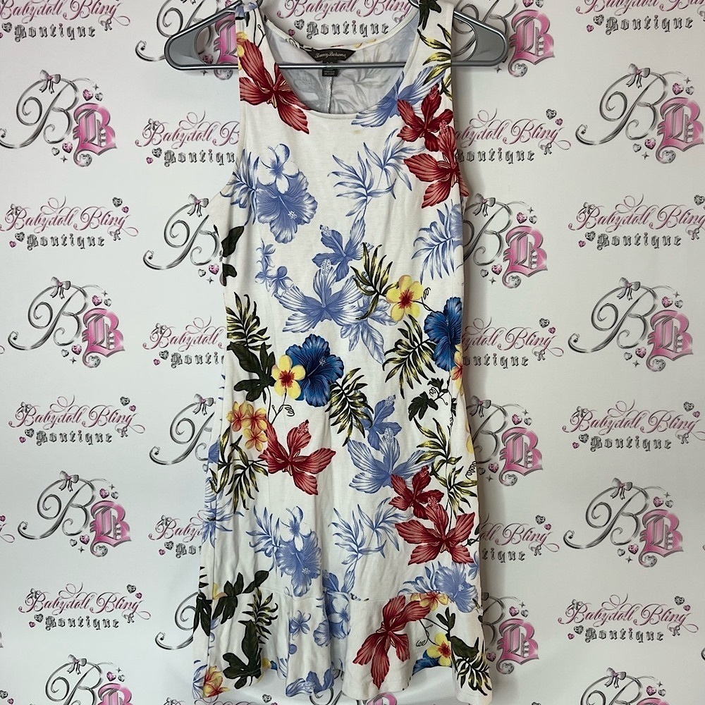 Tommy Bahama Tropical Print Dress floral multicolor beach boating summer